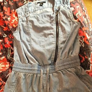 Womens size medium jean romper